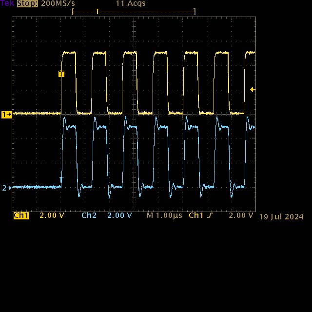 ~750ns '1' pulses